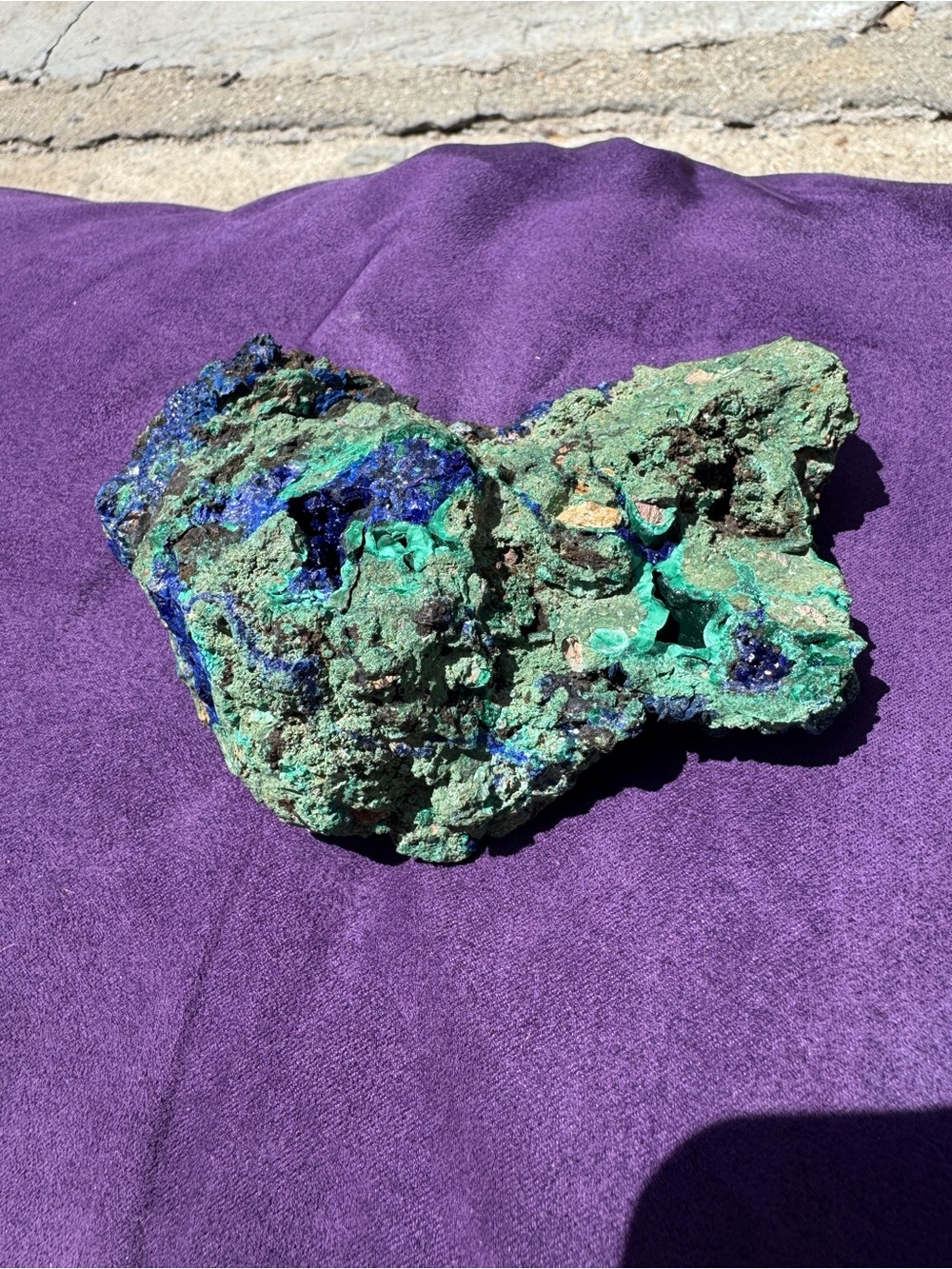 Apatite and Malachite Crystal
